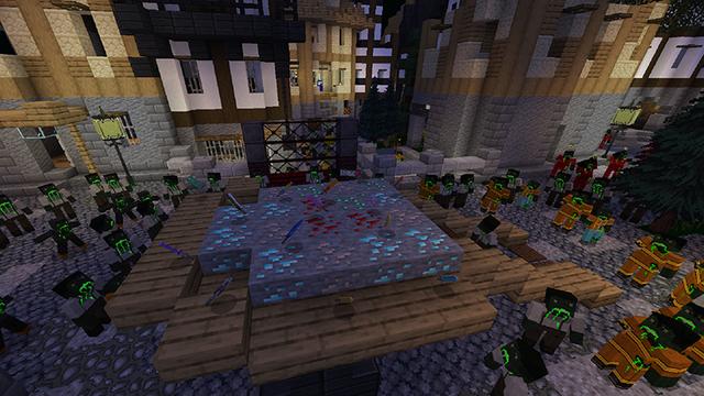 Screenshot of the Minecraft Bedrock Marketplace product 40 Waves of the Undead created by Netherpixel.