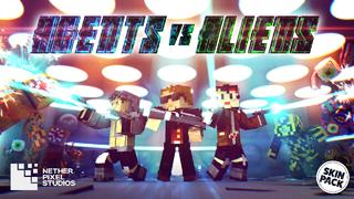 Thumbnail of the Minecraft Bedrock Marketplace product Agents vs Aliens created by Netherpixel.