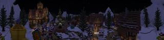 Panorama of the Minecraft Bedrock Marketplace product Arctic Village created by Netherpixel.