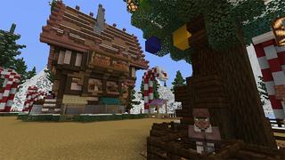 Screenshot of the Minecraft Bedrock Marketplace product Arctic Village created by Netherpixel.