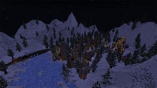 Screenshot of the Minecraft Bedrock Marketplace product Arctic Village created by Netherpixel.
