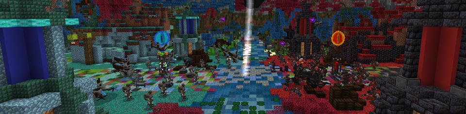 Panorama of the Minecraft Bedrock Marketplace product Arena Legends created by Netherpixel.