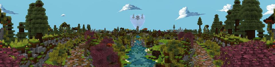 Panorama of the Minecraft Bedrock Marketplace product Attack of the Mobs created by Netherpixel.