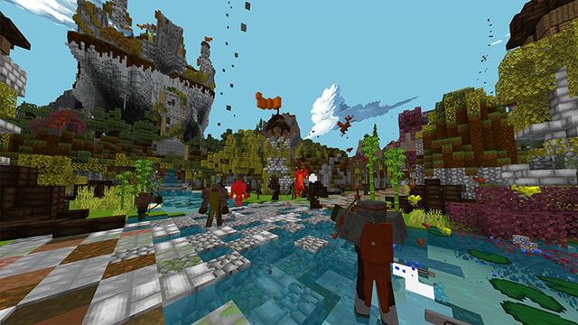 Screenshot of the Minecraft Bedrock Marketplace product Attack of the Mobs created by Netherpixel.