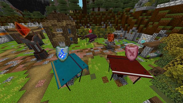 Screenshot of the Minecraft Bedrock Marketplace product Attack of the Mobs created by Netherpixel.