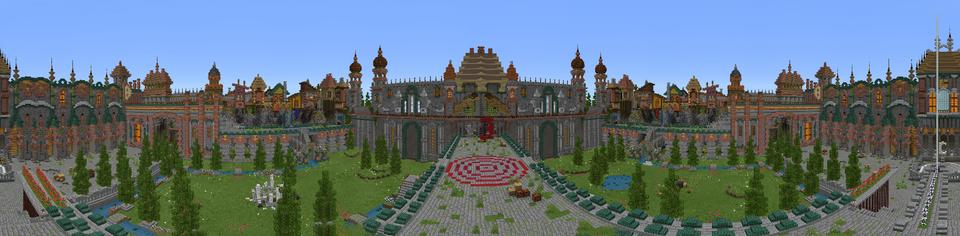 Panorama of the Minecraft Bedrock Marketplace product Battlefield Domination created by Netherpixel.