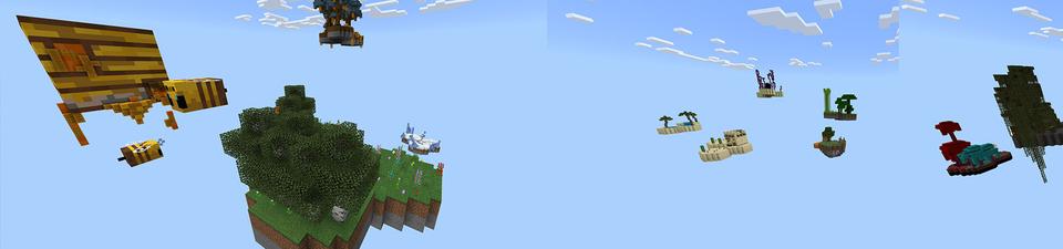 Panorama of the Minecraft Bedrock Marketplace product Bee Block created by Netherpixel.