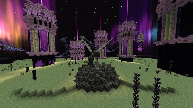 Screenshot of the Minecraft Bedrock Marketplace product Beyond The End Add-On created by Netherpixel.