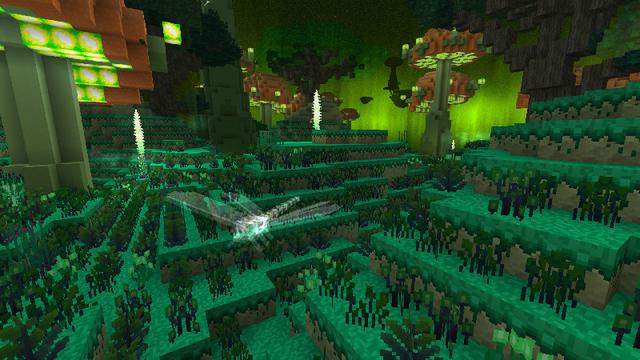 Screenshot of the Minecraft Bedrock Marketplace product Beyond The End Add-On created by Netherpixel.
