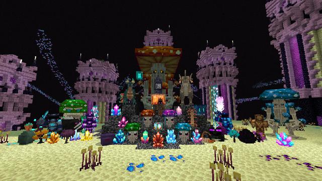 Screenshot of the Minecraft Bedrock Marketplace product Beyond The End Add-On created by Netherpixel.