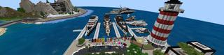 Panorama of the Minecraft Bedrock Marketplace product Billionaire Island created by Netherpixel.
