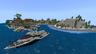 Screenshot of the Minecraft Bedrock Marketplace product Billionaire Island created by Netherpixel.