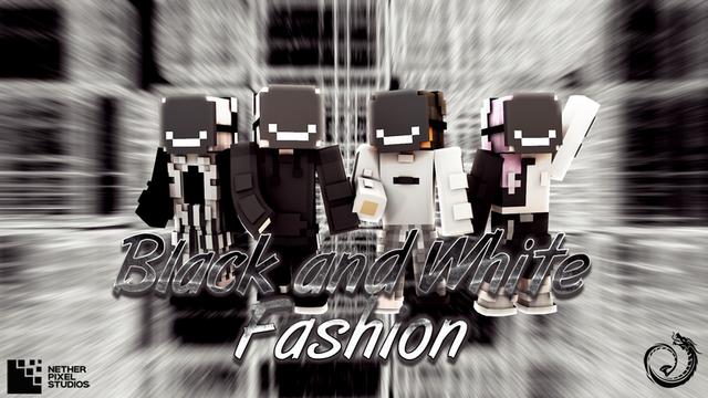 Thumbnail of the Minecraft Bedrock Marketplace product Black and White Fashion created by Netherpixel.