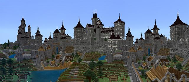 Panorama of the Minecraft Bedrock Marketplace product Blockedit Medieval created by Netherpixel.