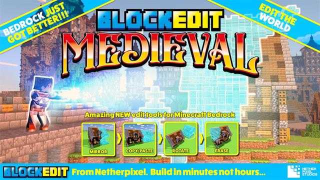 Thumbnail of the Minecraft Bedrock Marketplace product Blockedit Medieval created by Netherpixel.