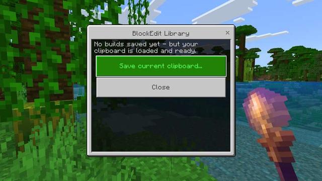 Screenshot of the Minecraft Bedrock Marketplace product BlockEdit Universal Add-On created by Netherpixel.