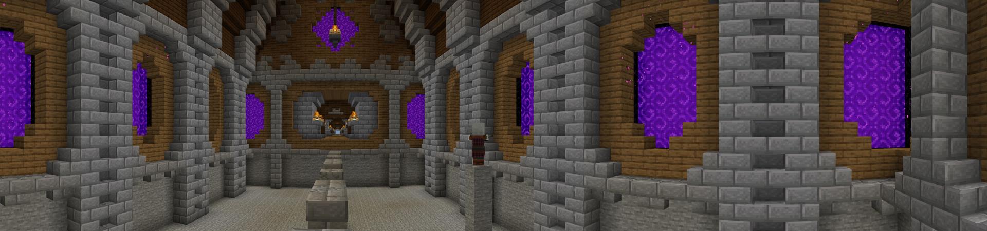 Panorama of the Minecraft Bedrock Marketplace product Bridge Parkour created by Netherpixel.