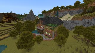 Screenshot of the Minecraft Bedrock Marketplace product Challenge: Walk on the Blocks created by Netherpixel.