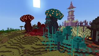 Screenshot of the Minecraft Bedrock Marketplace product Challenge: Walk on the Blocks created by Netherpixel.