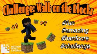 Thumbnail of the Minecraft Bedrock Marketplace product Challenge: Walk on the Blocks created by Netherpixel.