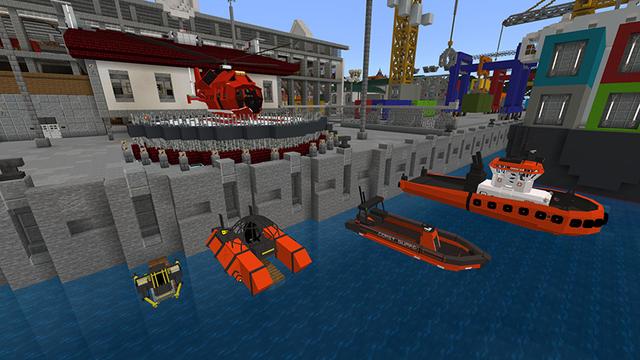 Screenshot of the Minecraft Bedrock Marketplace product Coastal Rescue created by Netherpixel.