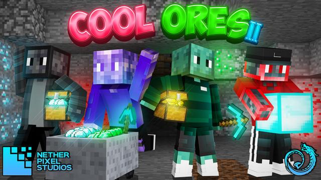 Thumbnail of the Minecraft Bedrock Marketplace product Cool Ores II created by Netherpixel.