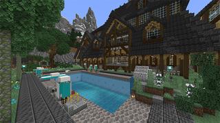 Screenshot of the Minecraft Bedrock Marketplace product Cottage Lost in the Mountains created by Netherpixel.