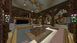 Screenshot of the Minecraft Bedrock Marketplace product Cottage Lost in the Mountains created by Netherpixel.