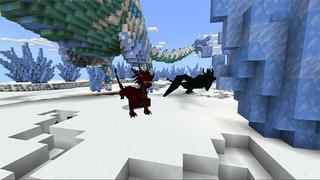 Screenshot of the Minecraft Bedrock Marketplace product Dragon Snow created by Netherpixel.