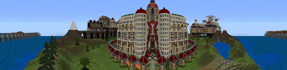 Panorama of the Minecraft Bedrock Marketplace product Dragon Trials created by Netherpixel.