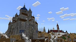 Screenshot of the Minecraft Bedrock Marketplace product Dwarven City Demolition Crew created by Netherpixel.