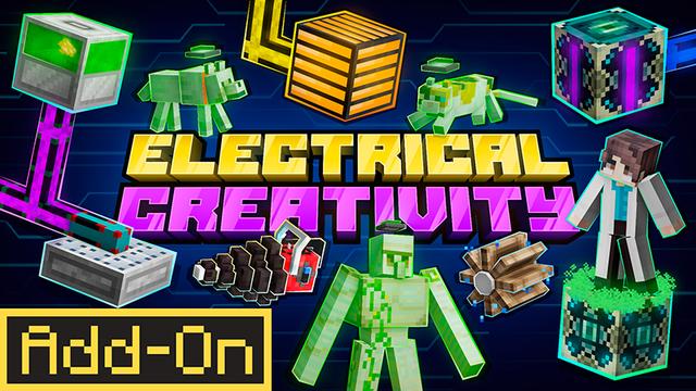 Thumbnail of the Minecraft Bedrock Marketplace product Electrical Creativity Add-On created by Netherpixel.