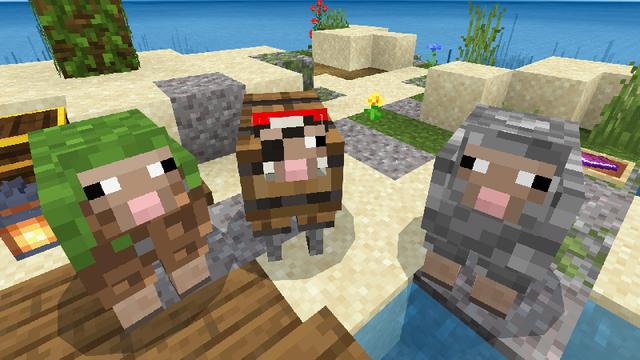 Screenshot of the Minecraft Bedrock Marketplace product Fish and Sheeps created by Netherpixel.