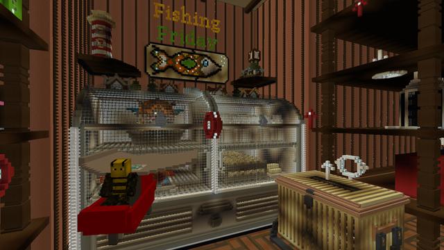 Screenshot of the Minecraft Bedrock Marketplace product Flyz Grocery created by Netherpixel.