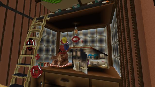 Screenshot of the Minecraft Bedrock Marketplace product Flyz Grocery created by Netherpixel.