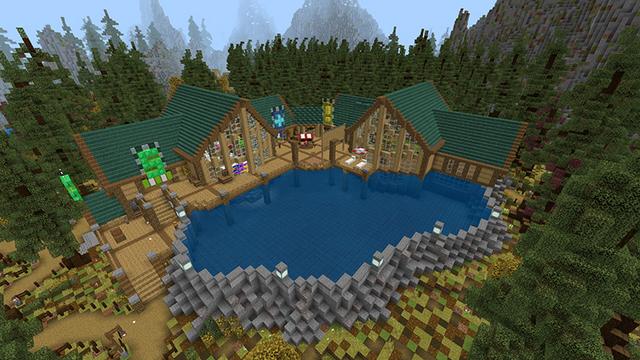 Screenshot of the Minecraft Bedrock Marketplace product Forest Glade created by Netherpixel.