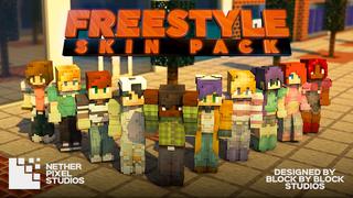 Thumbnail of the Minecraft Bedrock Marketplace product Freestyle Skin Pack created by Netherpixel.