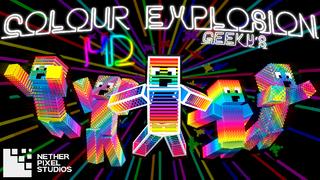 Thumbnail of the Minecraft Bedrock Marketplace product Geeky's Colour Explosion HD created by Netherpixel.