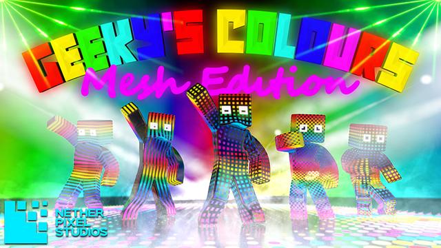 Thumbnail of the Minecraft Bedrock Marketplace product Geeky's Colours Mesh Edition created by Netherpixel.