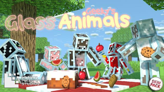 Thumbnail of the Minecraft Bedrock Marketplace product Geeky's Glass Animals created by Netherpixel.