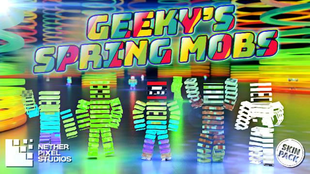 Thumbnail of the Minecraft Bedrock Marketplace product Geeky's Spring Mobs created by Netherpixel.