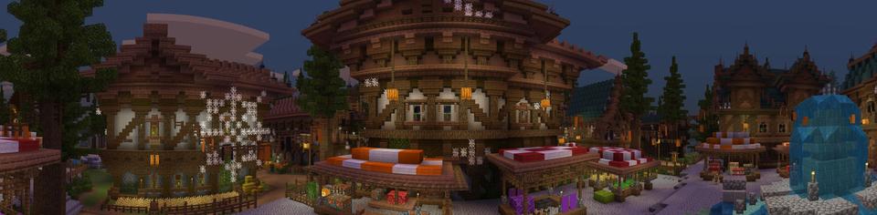 Panorama of the Minecraft Bedrock Marketplace product Halloween Furniture created by Netherpixel.