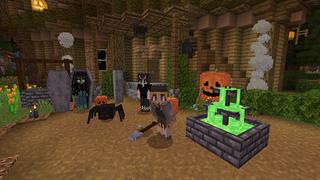 Screenshot of the Minecraft Bedrock Marketplace product Halloween Furniture created by Netherpixel.