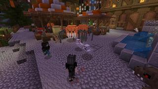 Screenshot of the Minecraft Bedrock Marketplace product Halloween Furniture created by Netherpixel.