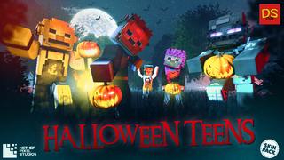 Thumbnail of the Minecraft Bedrock Marketplace product Halloween Teens created by Netherpixel.