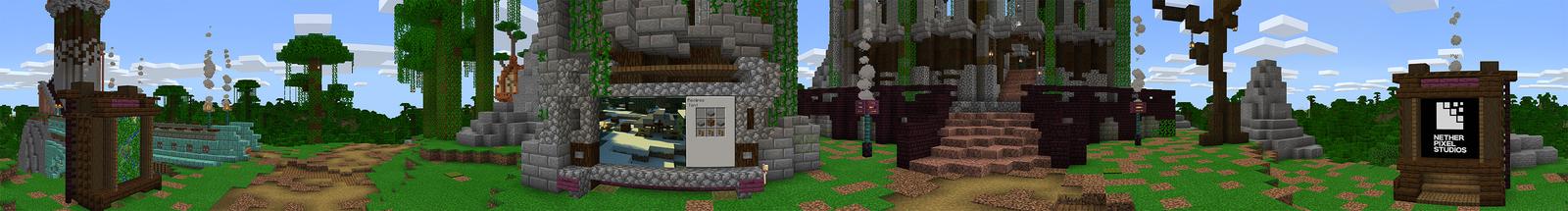 Panorama of the Minecraft Bedrock Marketplace product HouseCraft created by Netherpixel.