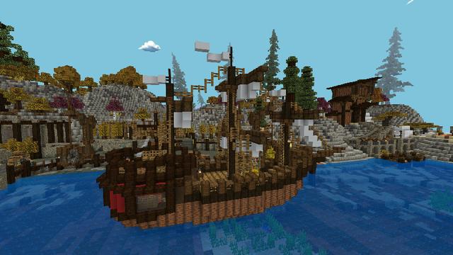 Screenshot of the Minecraft Bedrock Marketplace product Island Tycoon created by Netherpixel.