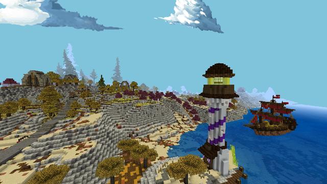 Screenshot of the Minecraft Bedrock Marketplace product Island Tycoon created by Netherpixel.
