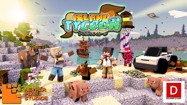 Thumbnail of the Minecraft Bedrock Marketplace product Island Tycoon created by Netherpixel.