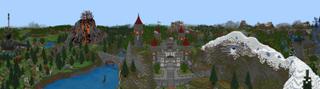 Panorama of the Minecraft Bedrock Marketplace product Kingdom Hero created by Netherpixel.